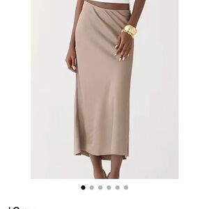 J. Crew Classic Tan Midi Skirt